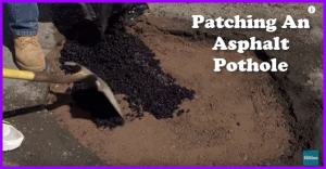 how to patch an asphalt pothole