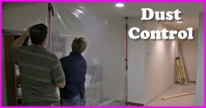 How to put up a dust control barrier