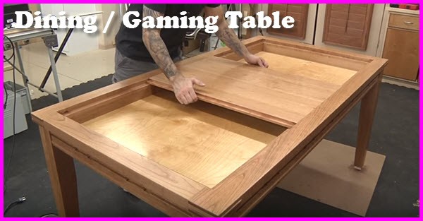 how to build a dining and gaming table